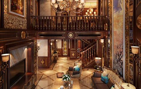 曲江公(gōng)館和園别墅520平米宮廷歐式